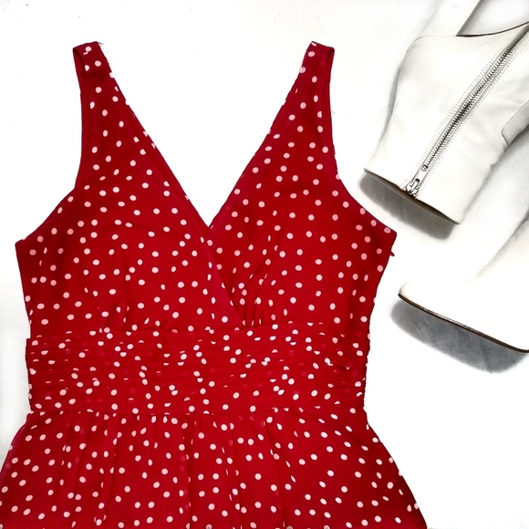 George Dresses & Skirts - George Red Polka Dot Dress